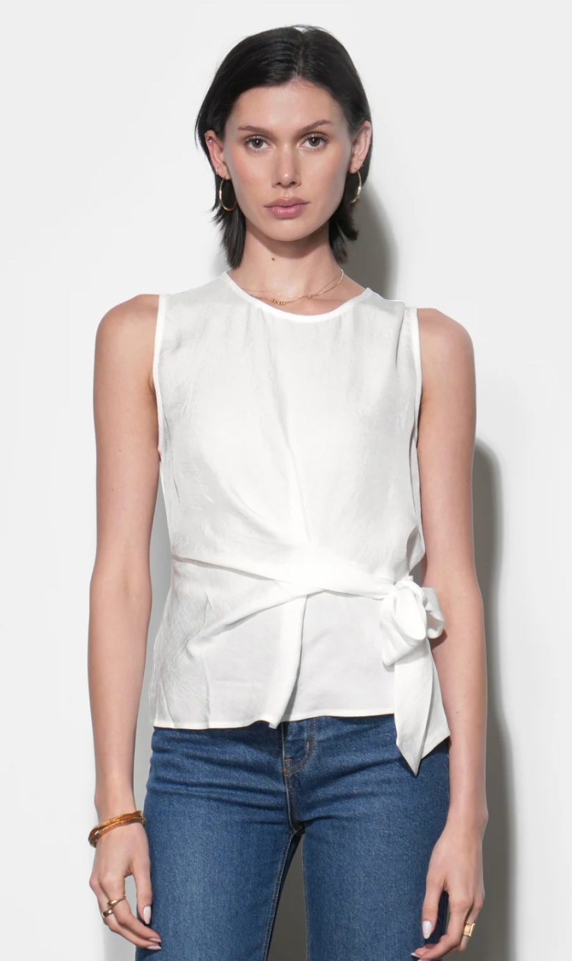 Lola Side Tie Blouse Greylin