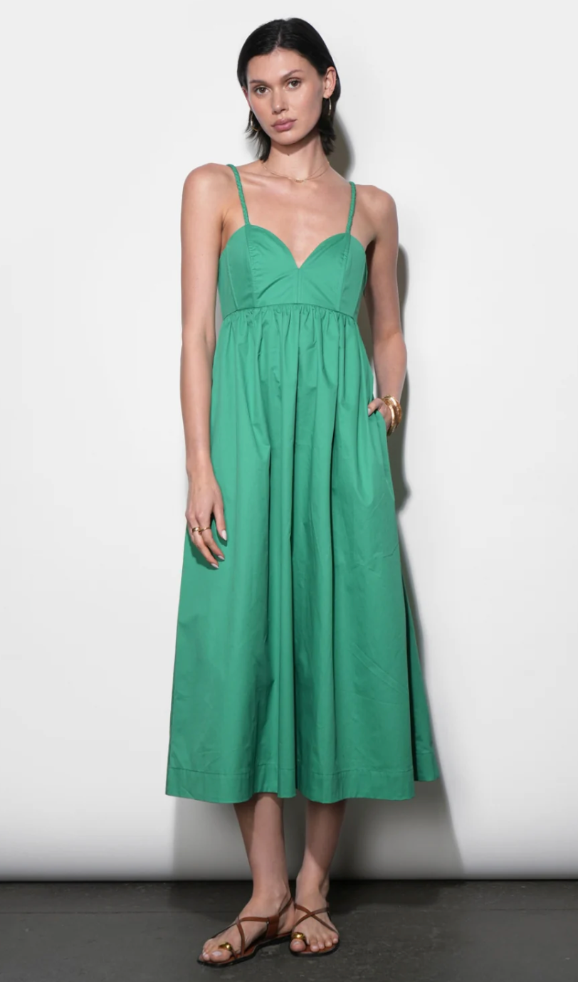 Libby Sweetheart Midi Dress Greylin