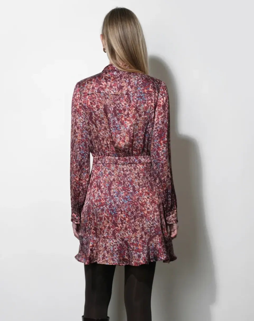 Olivia Tie Neck Mini Dress
