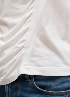 Ava Ruched Pima Cotton Tee
