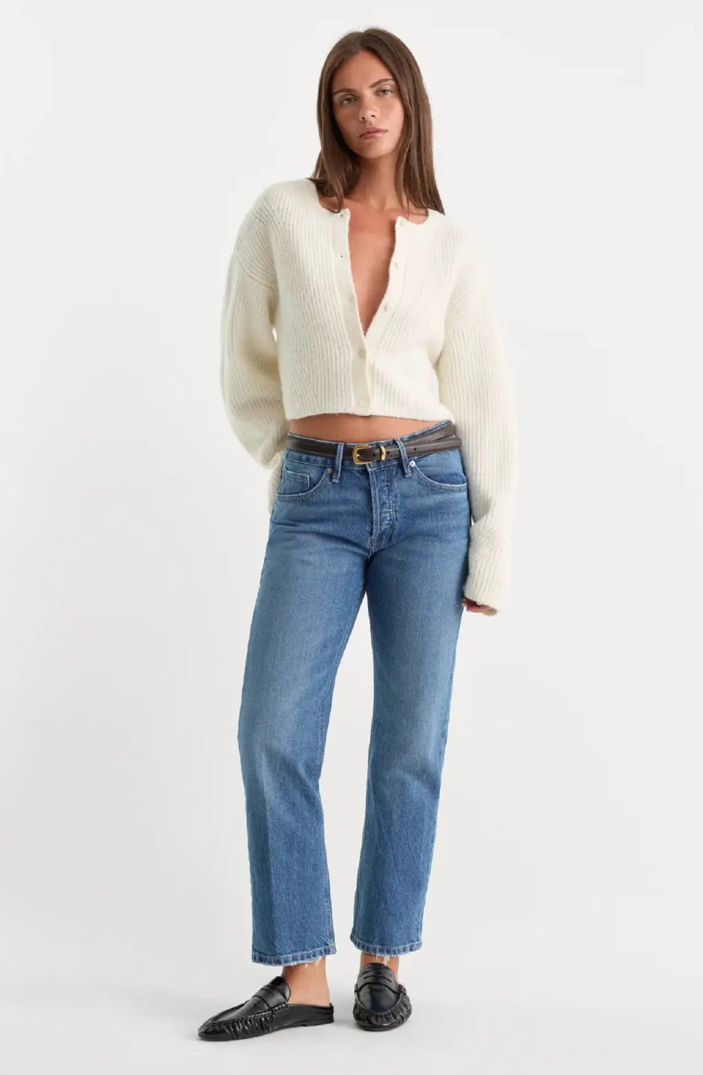 Vintage Straight Ankle Jeans