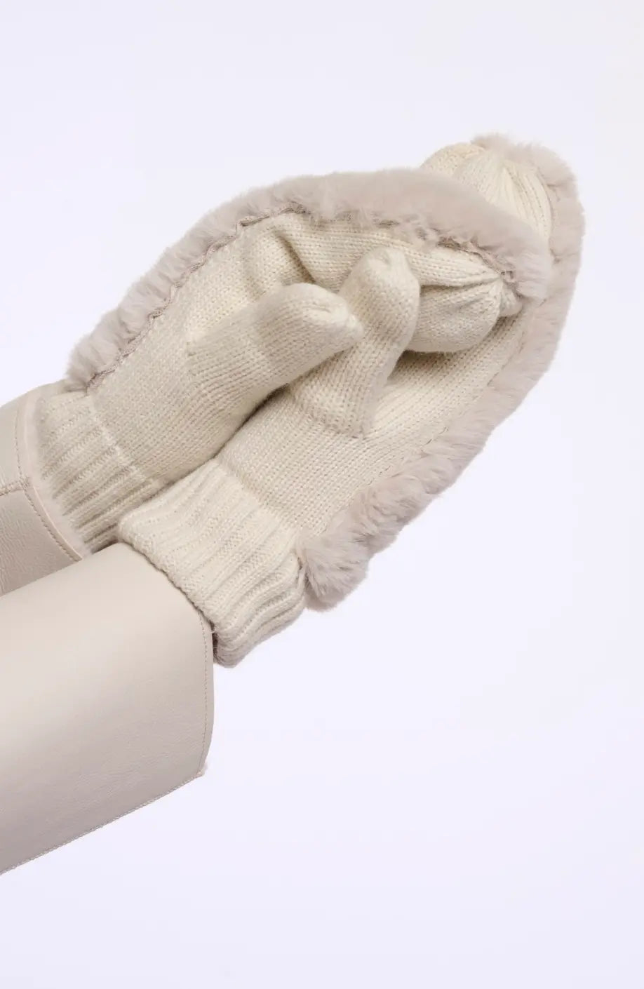 The Luna Faux Fur Mittens