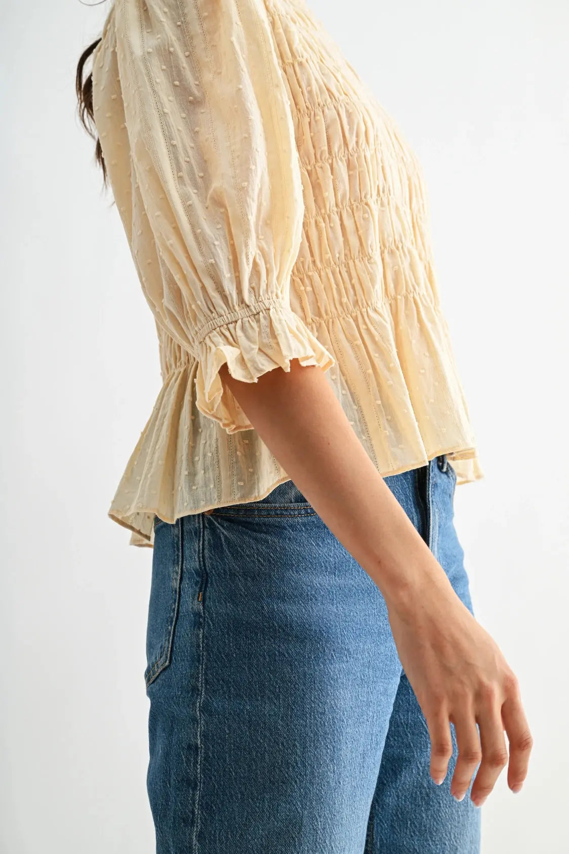 Kacy Smocked Top - Sprig Beauty Co