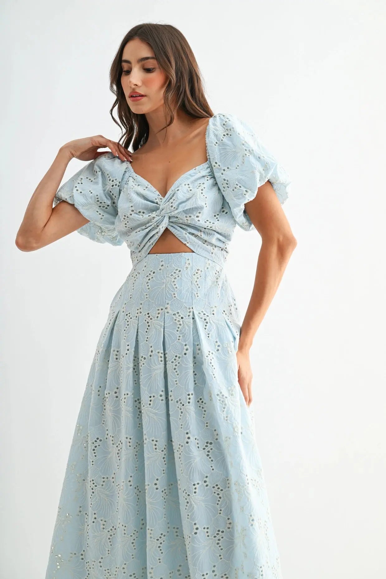 Bluebelle Eyelet Dress - Sprig Beauty Co