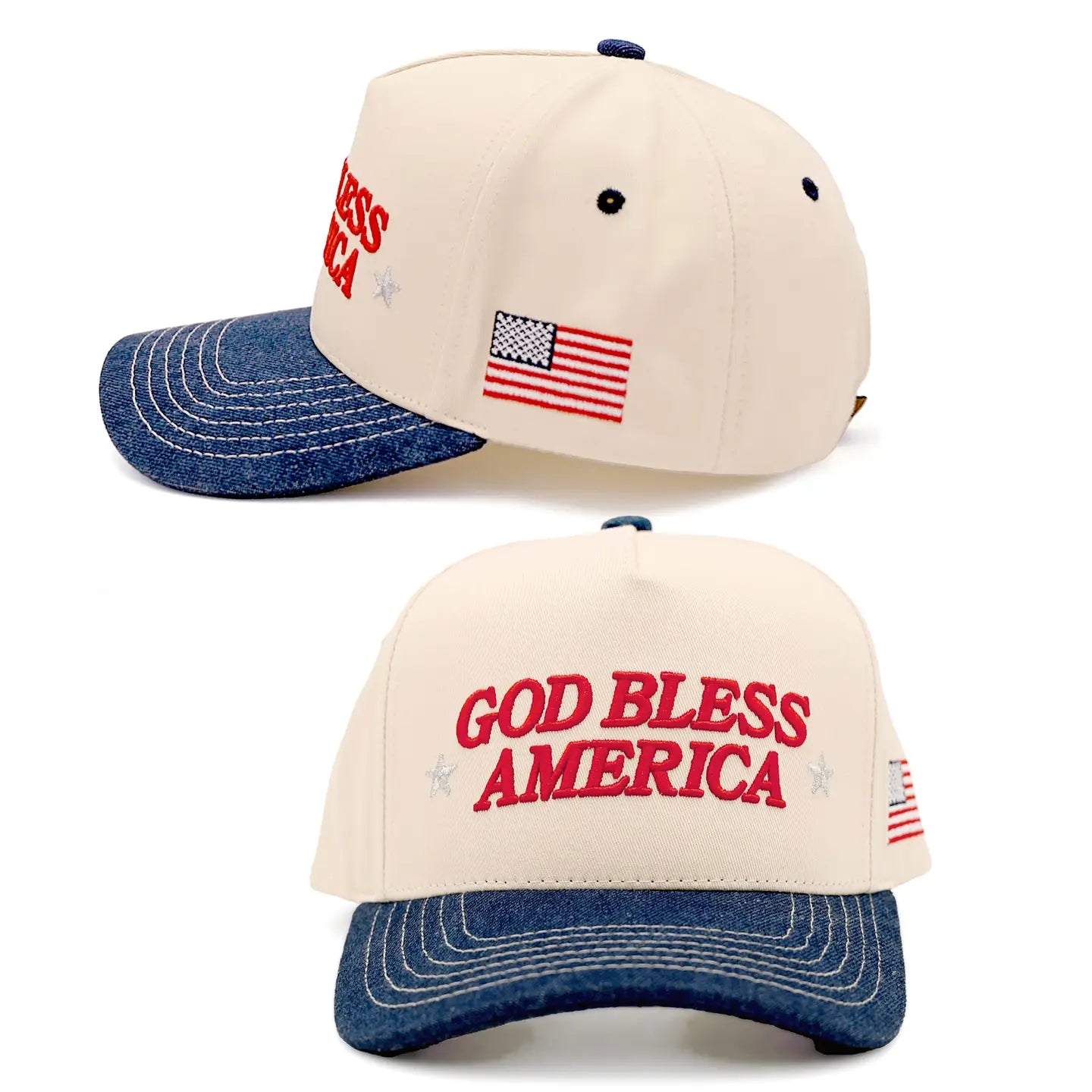 God Bless America Trucker Hat Hana Hats