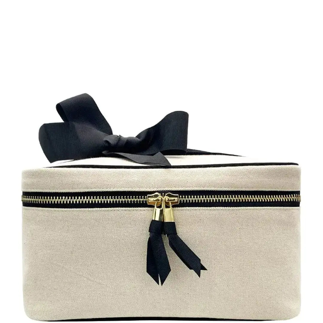 Elloise Makeup Bag by Bag-All for skin care, featuring a stylish, compact design with multiple compartments for organizing beauty essentials.