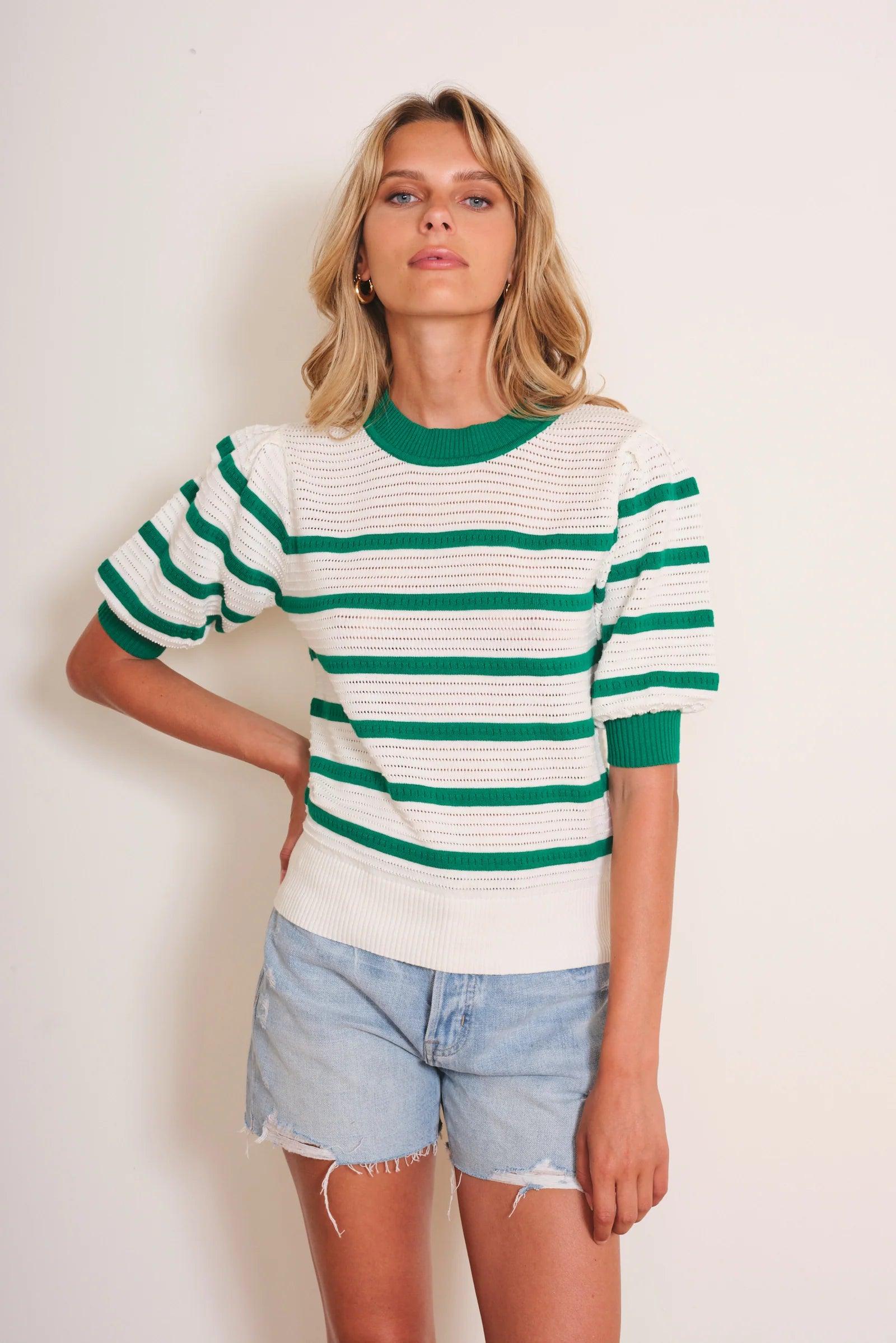 Bari Striped Sweater - Sprig Flower Co