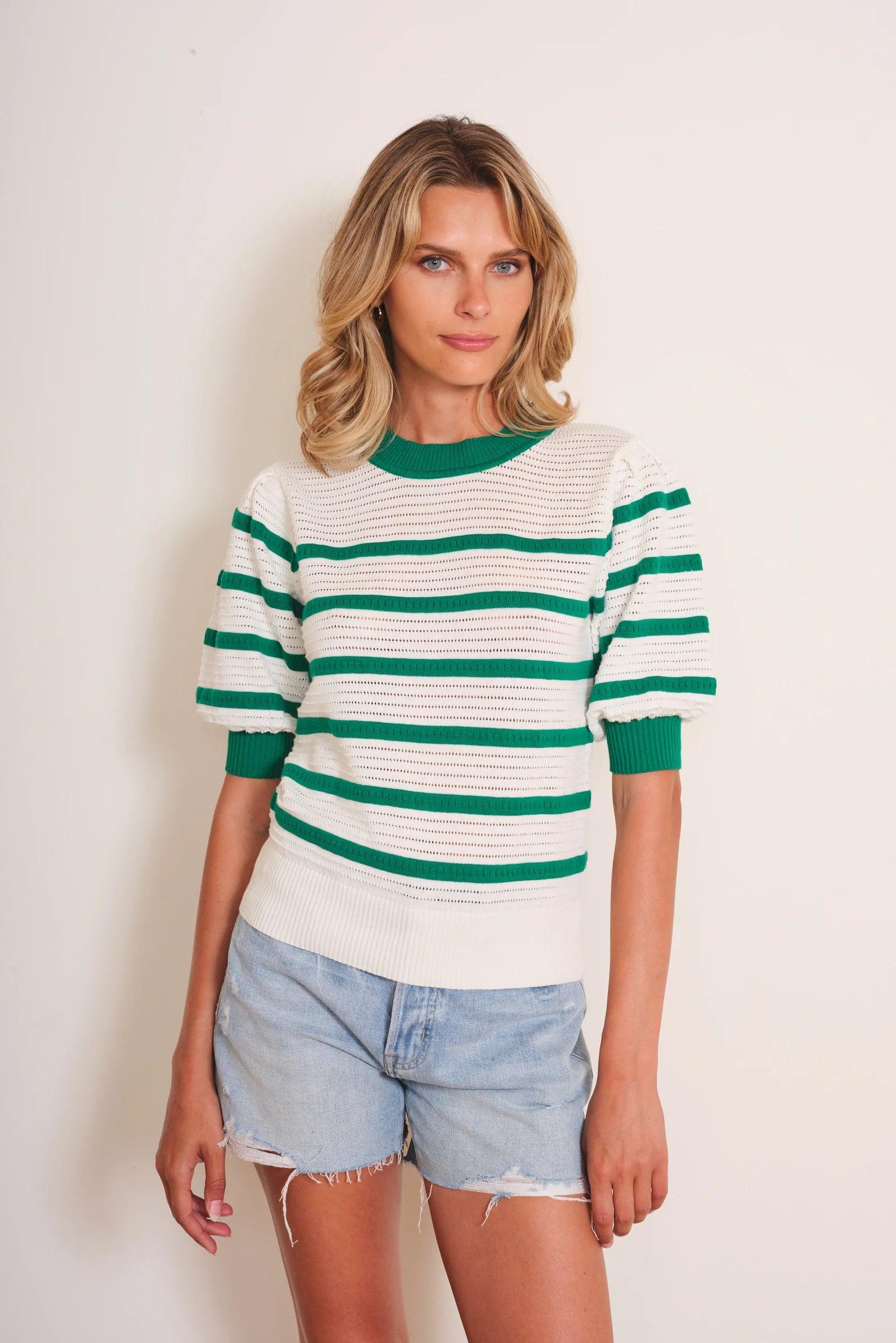 Bari Striped Sweater - Sprig Flower Co