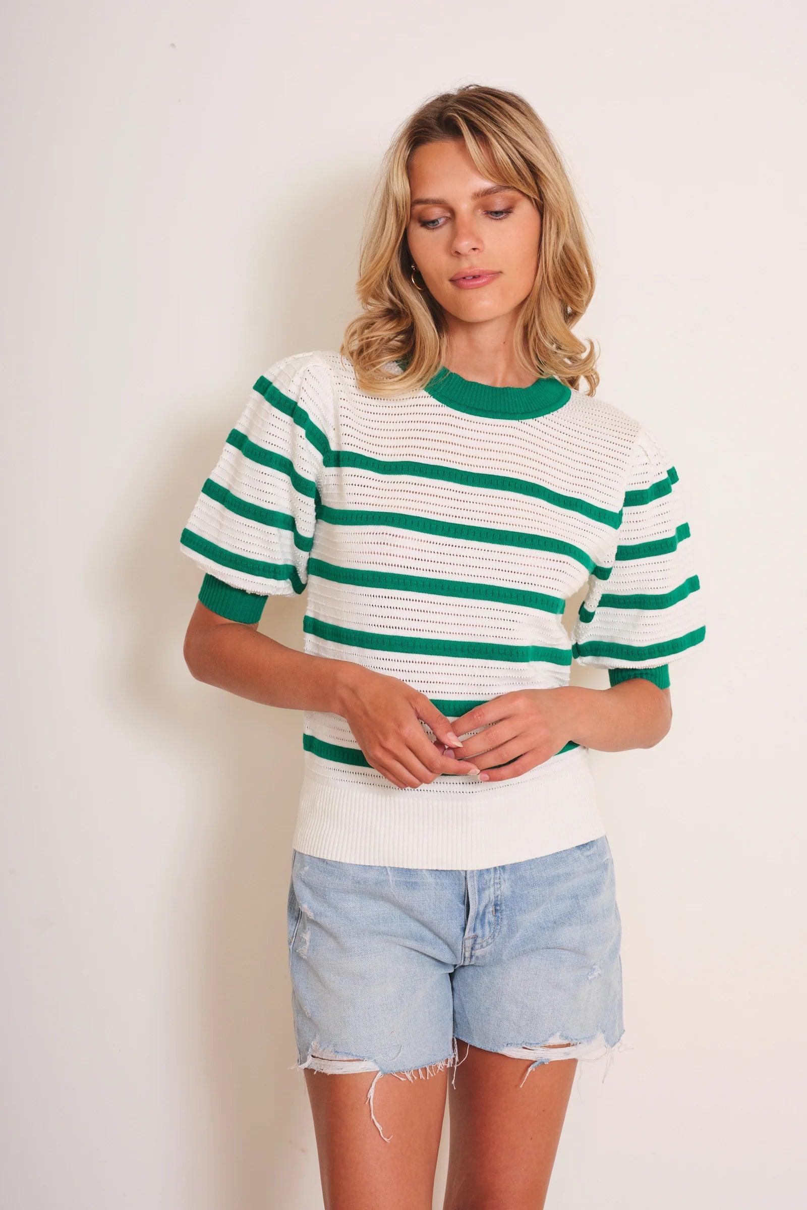 Bari Striped Sweater - Sprig Flower Co