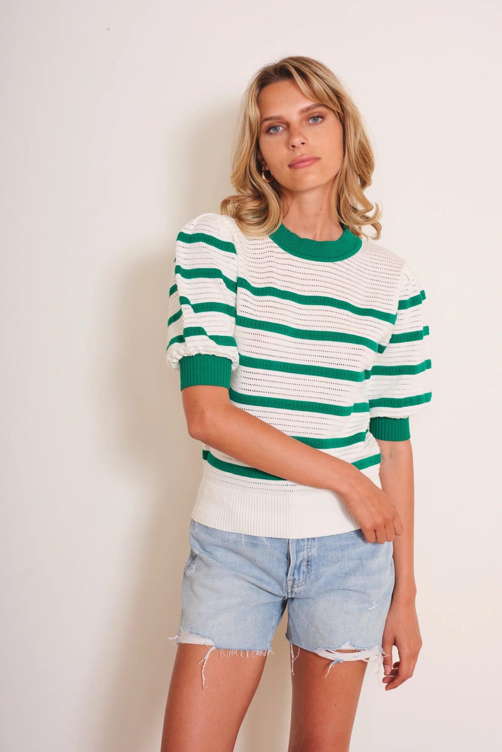 Bari Striped Sweater - Sprig Flower Co
