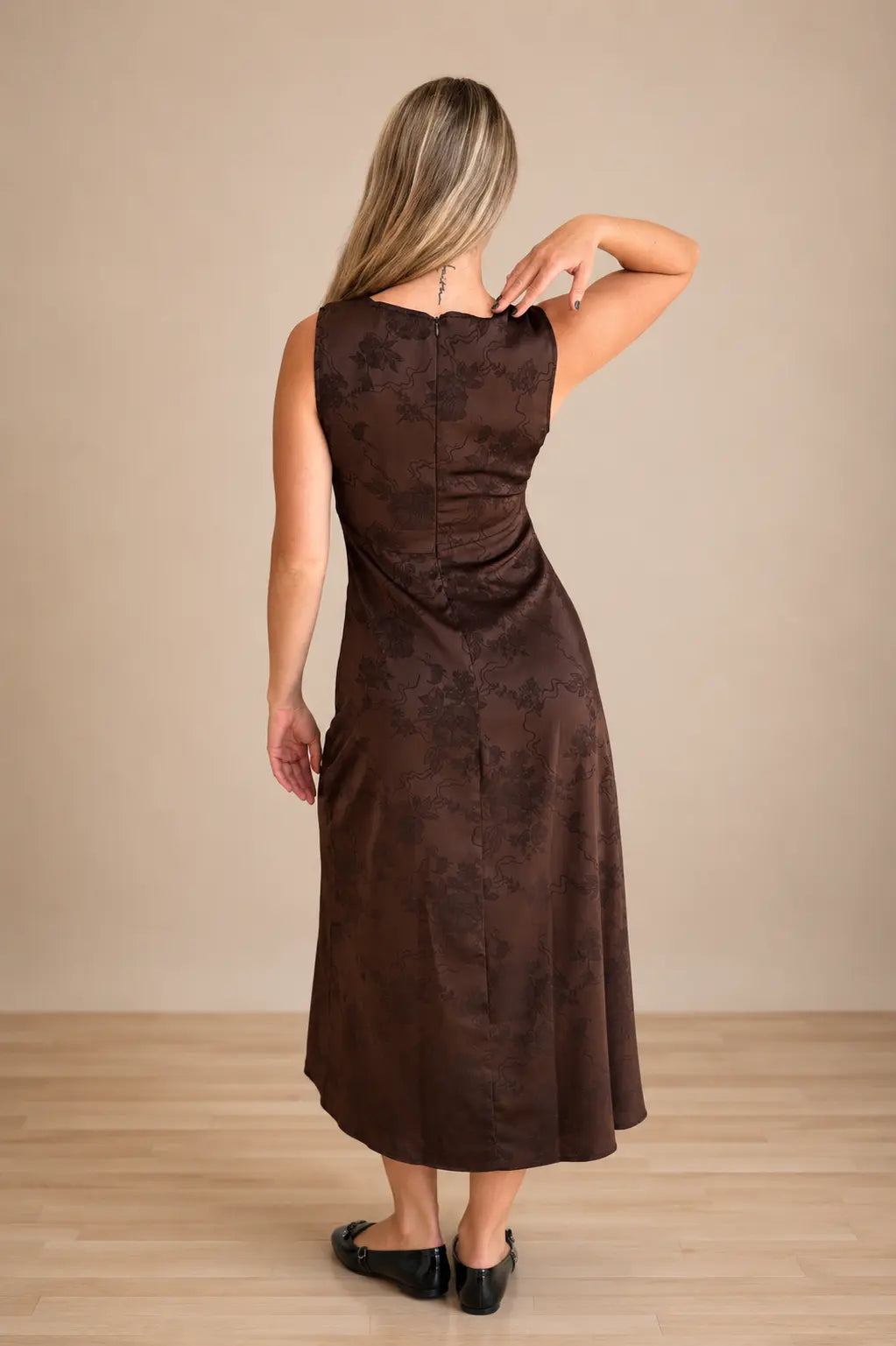 Fleur Satin Dress