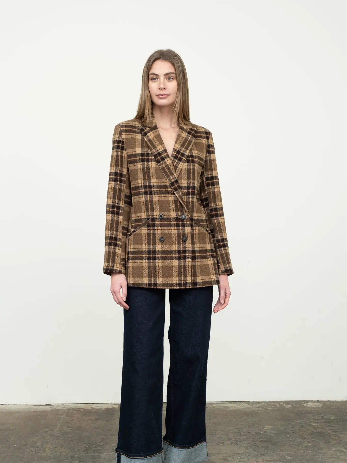 Thatcher Plaid Blazer