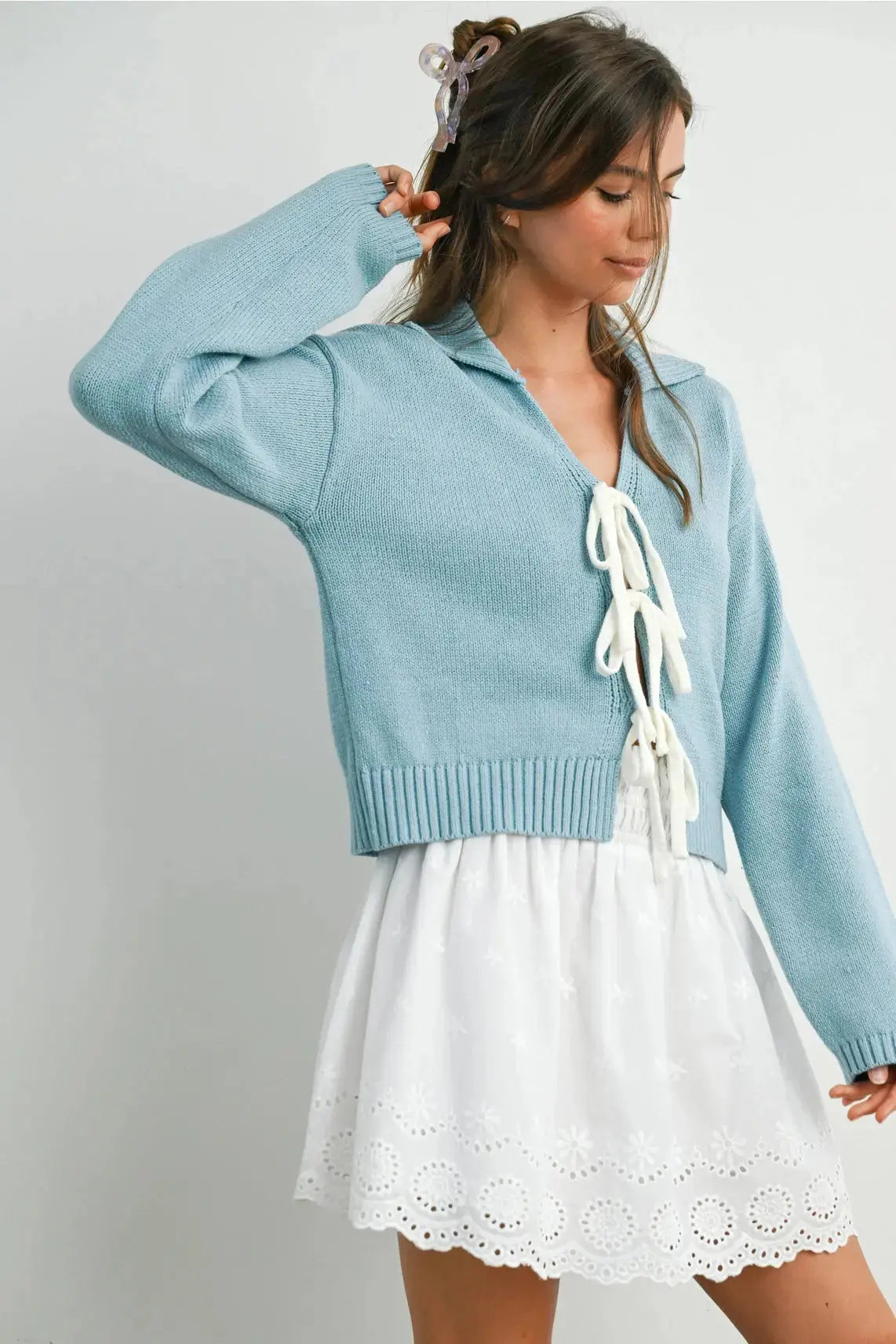 Buttermelon Sunday Picnic Skirt, casual women's apparel with a flowy, floral design, perfect for outdoor summer outings.