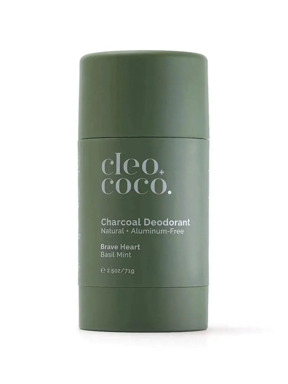 Cleo + Coco Natural Deodorant in Sweet Surrender Lavender Vanilla scent, featuring a sleek stick design with lavender and vanilla notes.