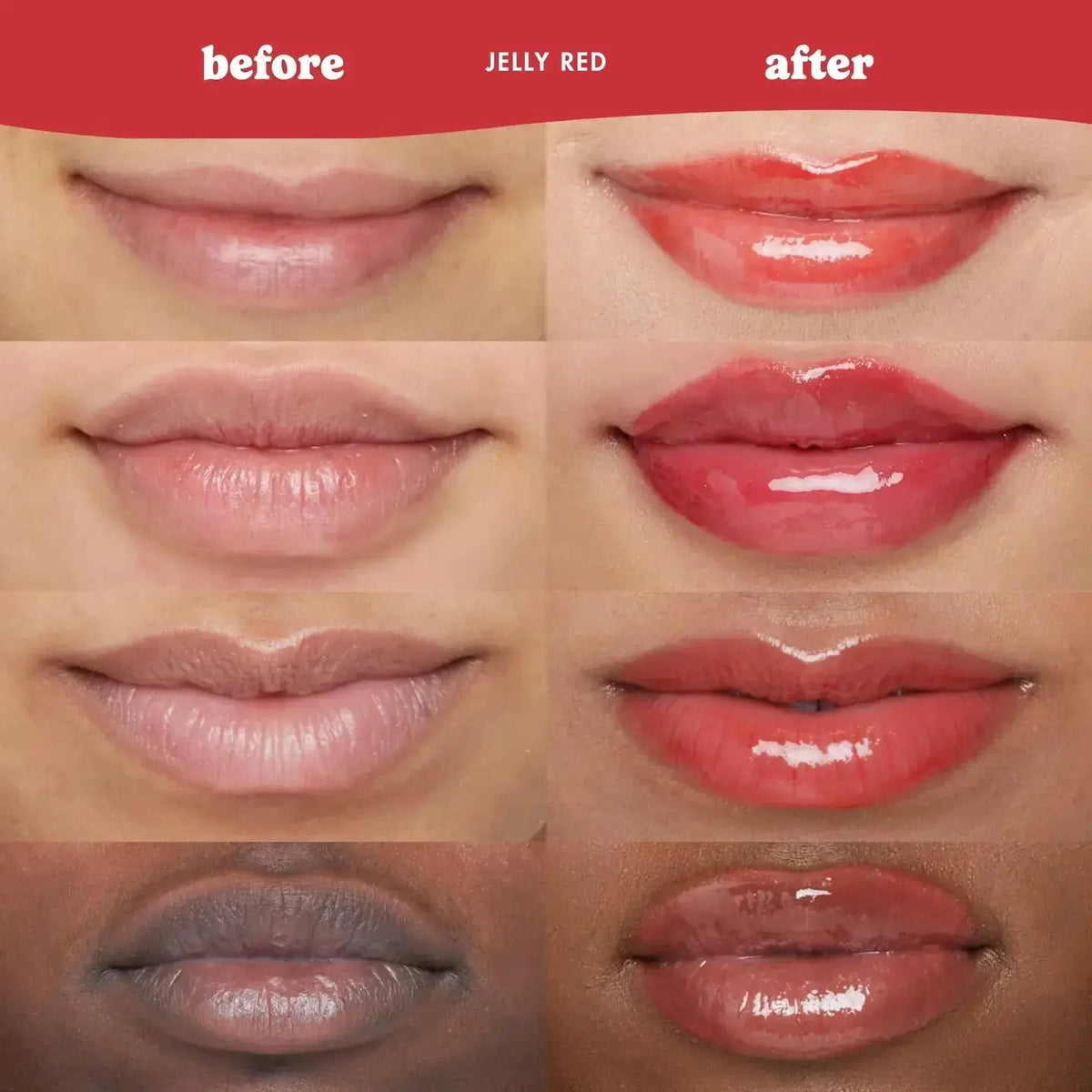 ESW Beauty Cherry Tart Smoothie Peptide Lip Treatment in a sleek tube, designed to hydrate and improve lip appearance.