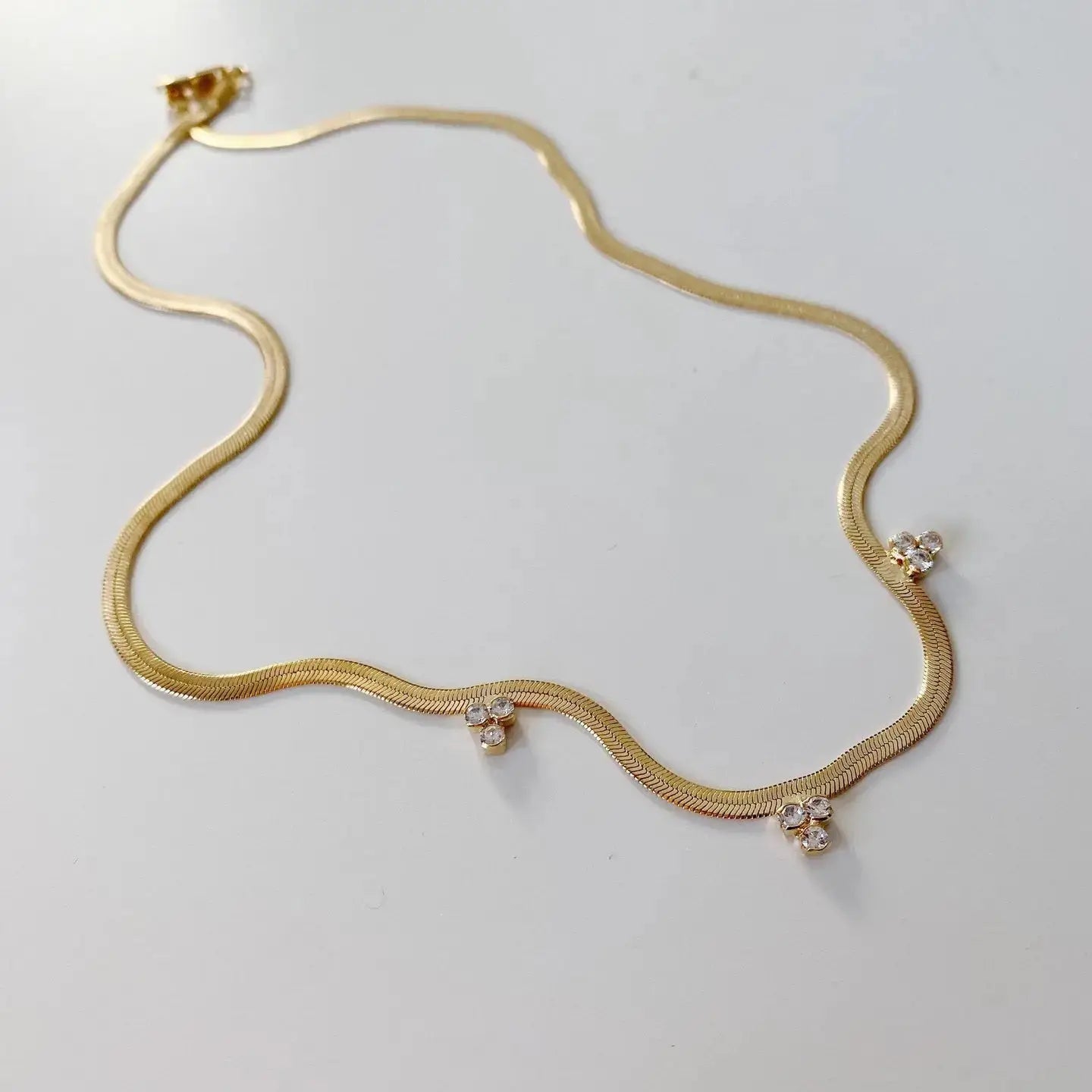 Charm Herringbone Necklace - Sprig Beauty Co