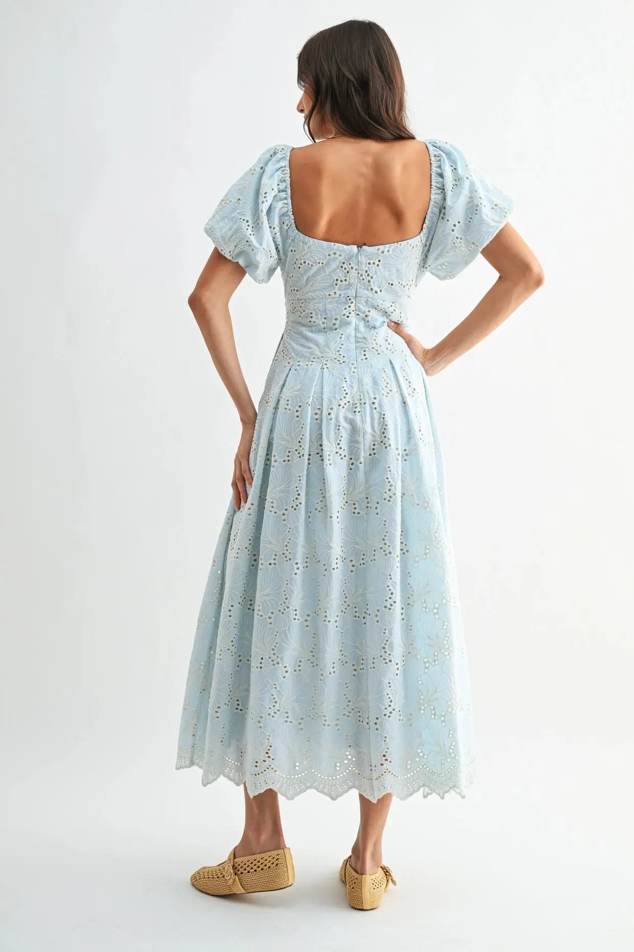 Bluebelle Eyelet Dress - Sprig Beauty Co