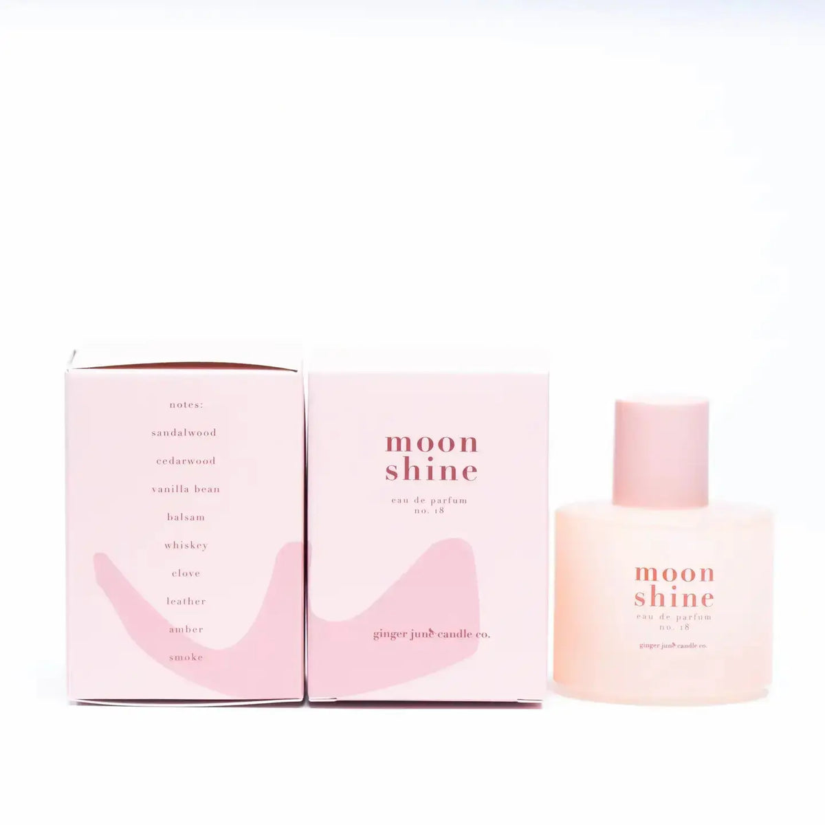 Ginger June Moonshine Essential Oil Perfume bottle with a sleek design, showcasing the perfume's natural and aromatic essence.