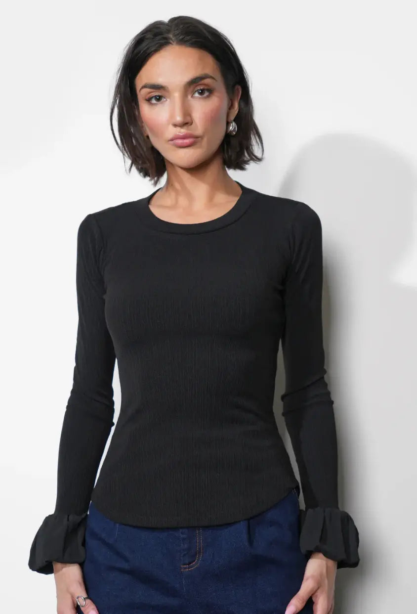Greylin Audrey Ribben Knit apparel in extra small, featuring a textured ribbed knit fabric and stylish design.