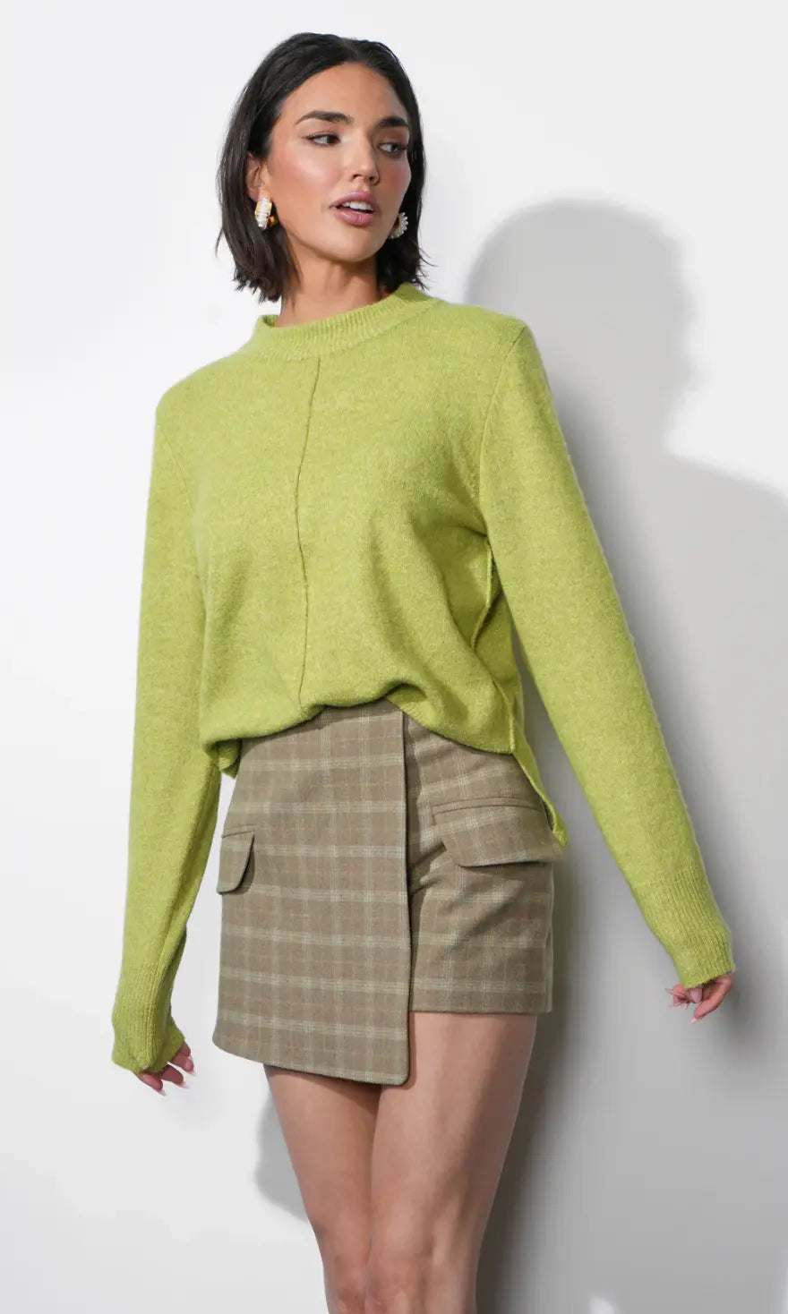 Greylin Sienna Knit apparel in extra small, featuring a cozy knit fabric with a stylish, fitted design in neutral tones.