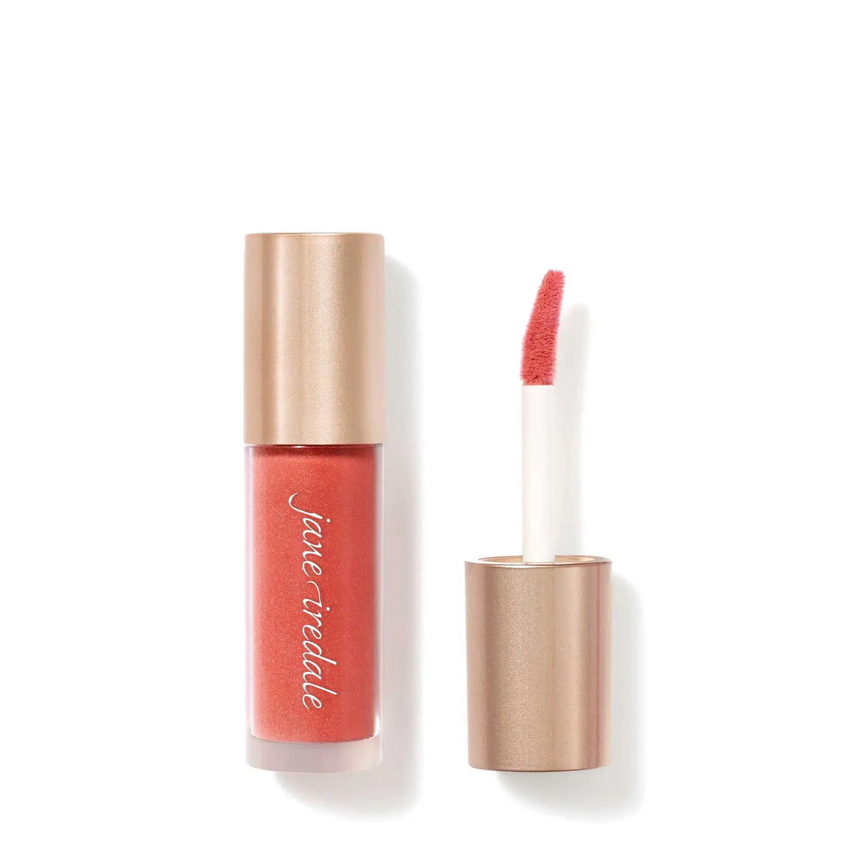 Jane Iredale Beyond Matte Lip Stain in a natural lip color, showcasing its smooth, matte finish on lips.