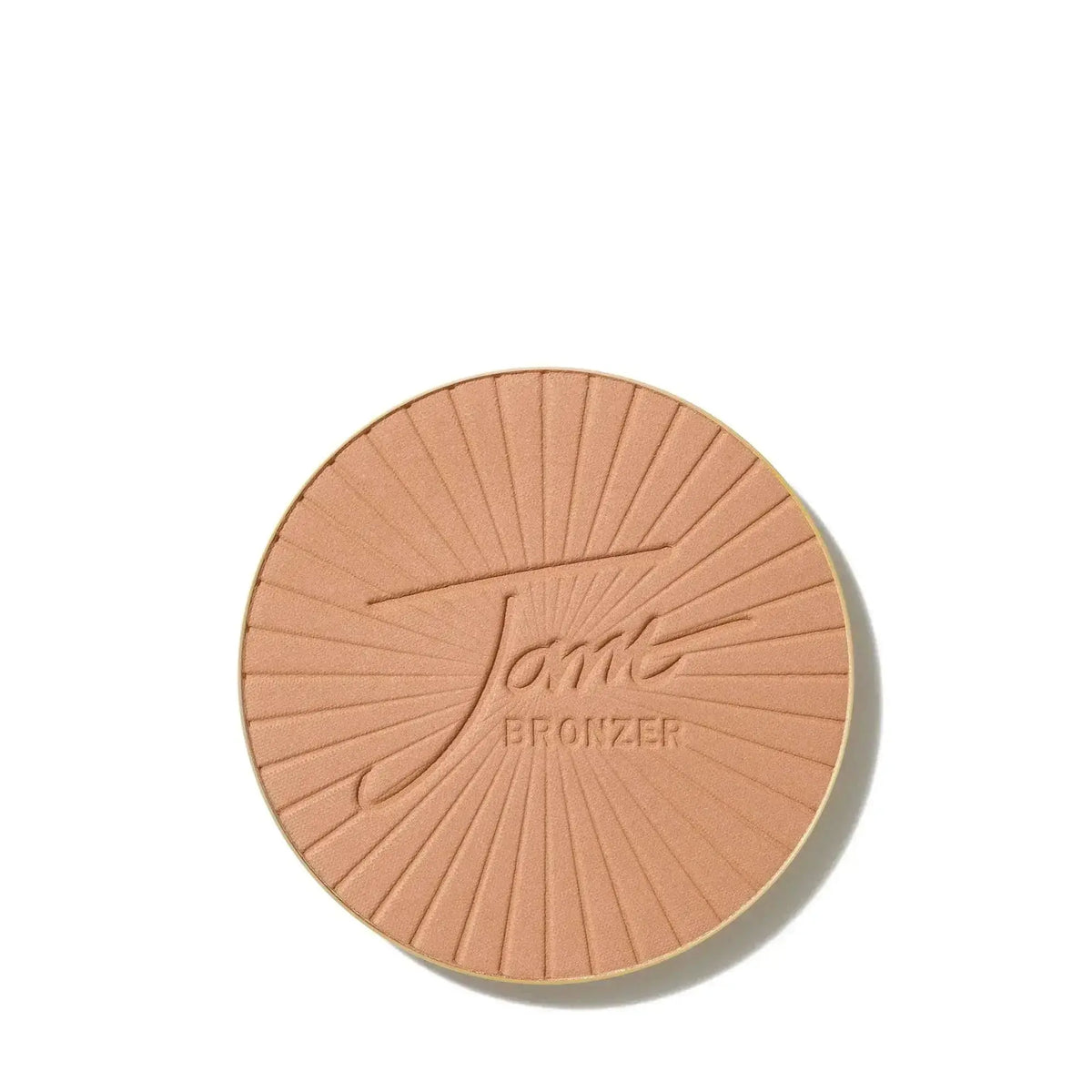 Jane Iredale PureBronze Matte Bronzer refill in light shade, showing the compact with smooth matte bronzer surface.