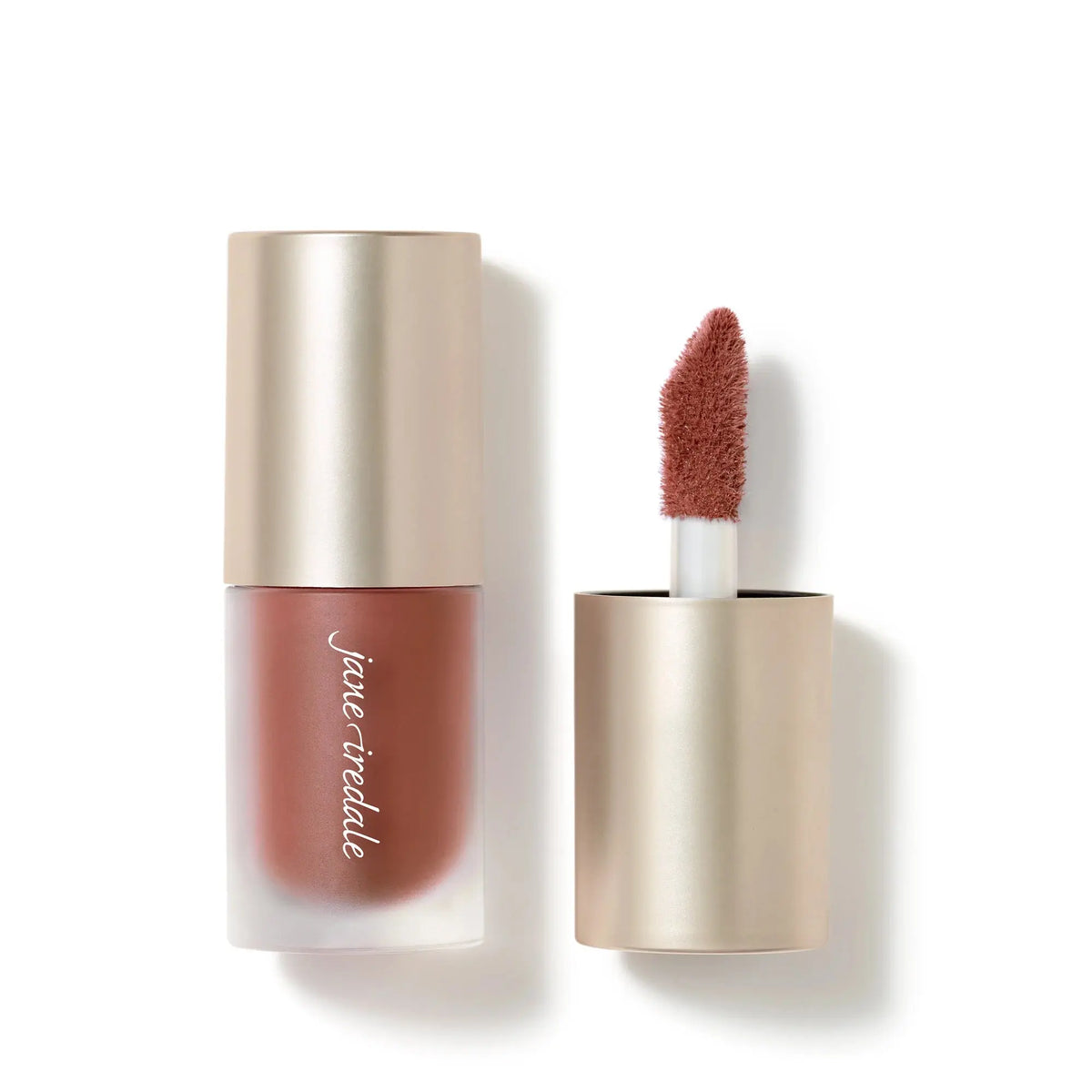 Jane Iredale ColorLuxe Liquid Blush in Sugar Magnolia, a vibrant pink liquid blush for a natural glow on the cheeks.
