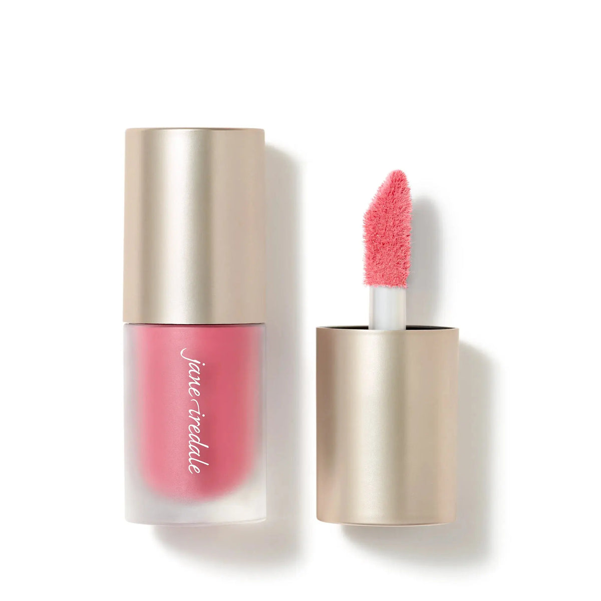 Jane Iredale ColorLuxe Liquid Blush in Sugar Magnolia, a vibrant pink liquid blush with a smooth, blendable texture.