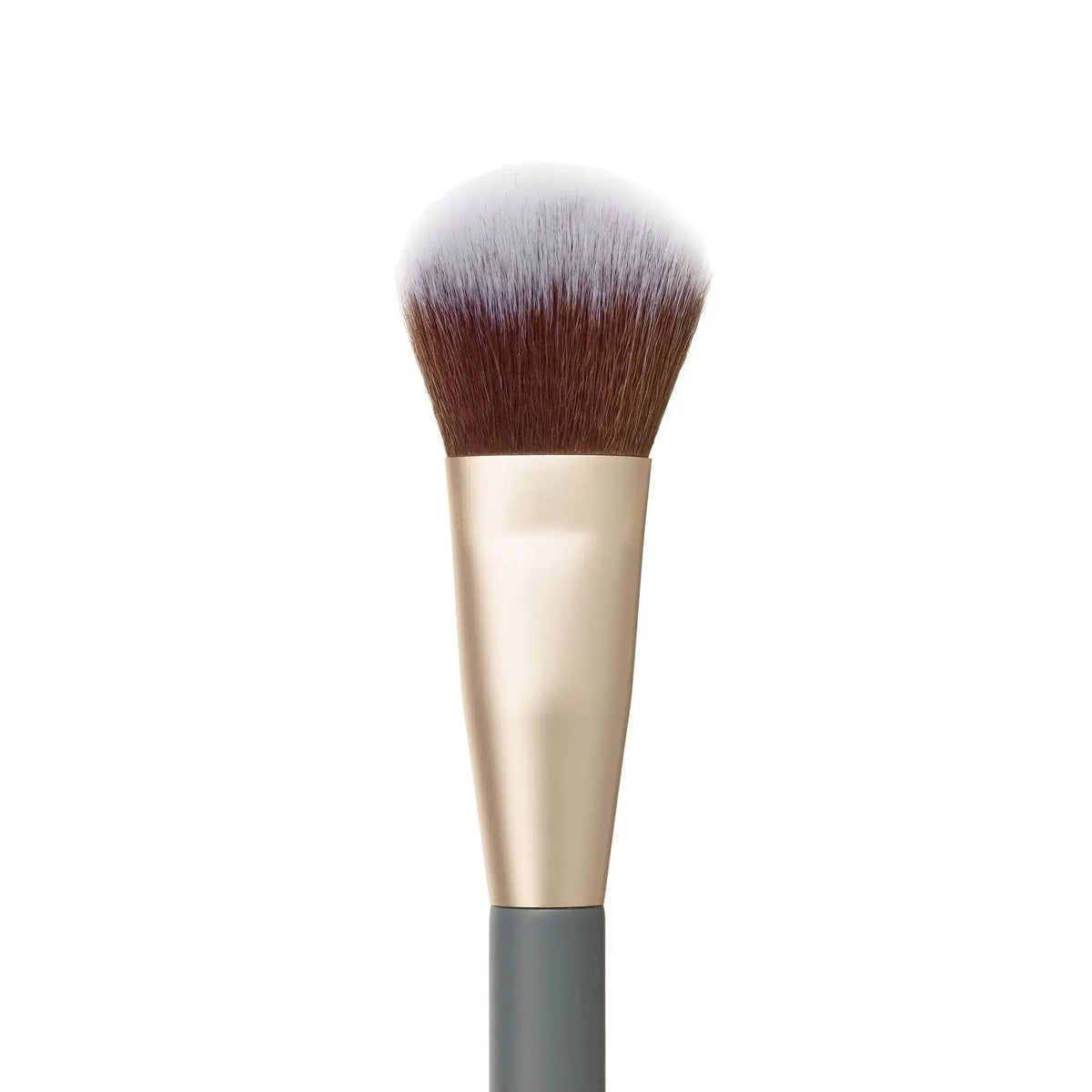 Jane Iredale cheek brush with soft bristles, ideal for blush application, shown in close-up on a plain background.