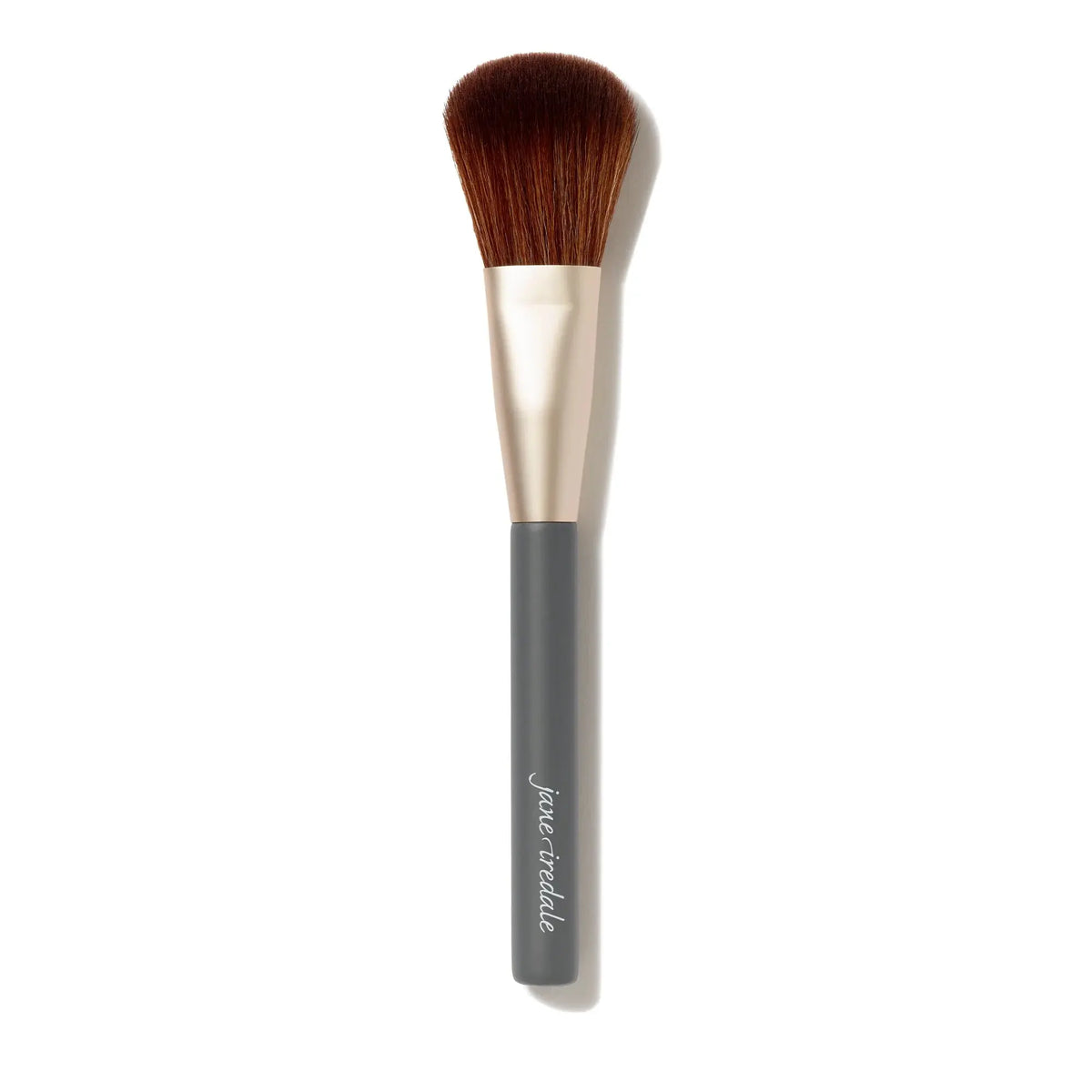 Jane Iredale Powder Complexion Brush with soft bristles for applying and blending powder makeup smoothly and evenly.