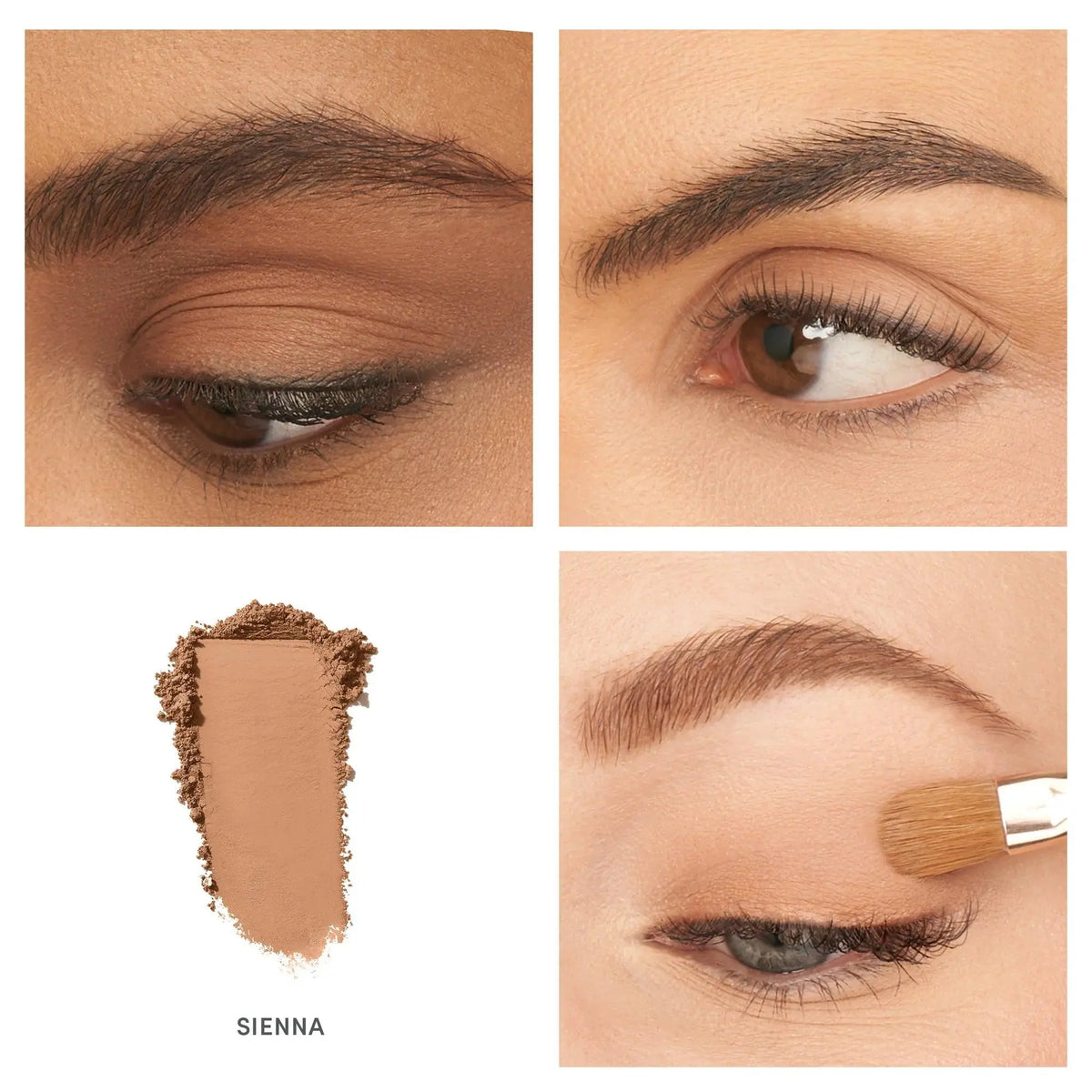 Jane Iredale PurePressed® Eye Shadow Single in Allure with a smooth, shimmery eyeshadow swatch on a neutral background