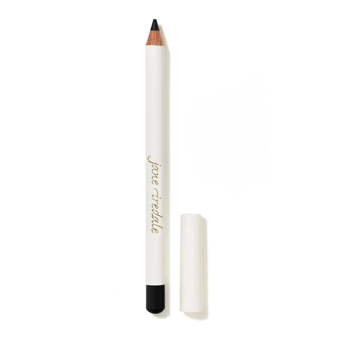 Jane Iredale mineral-based black eye pencil eyeliner with a sleek design, perfect for defining and enhancing the eyes.