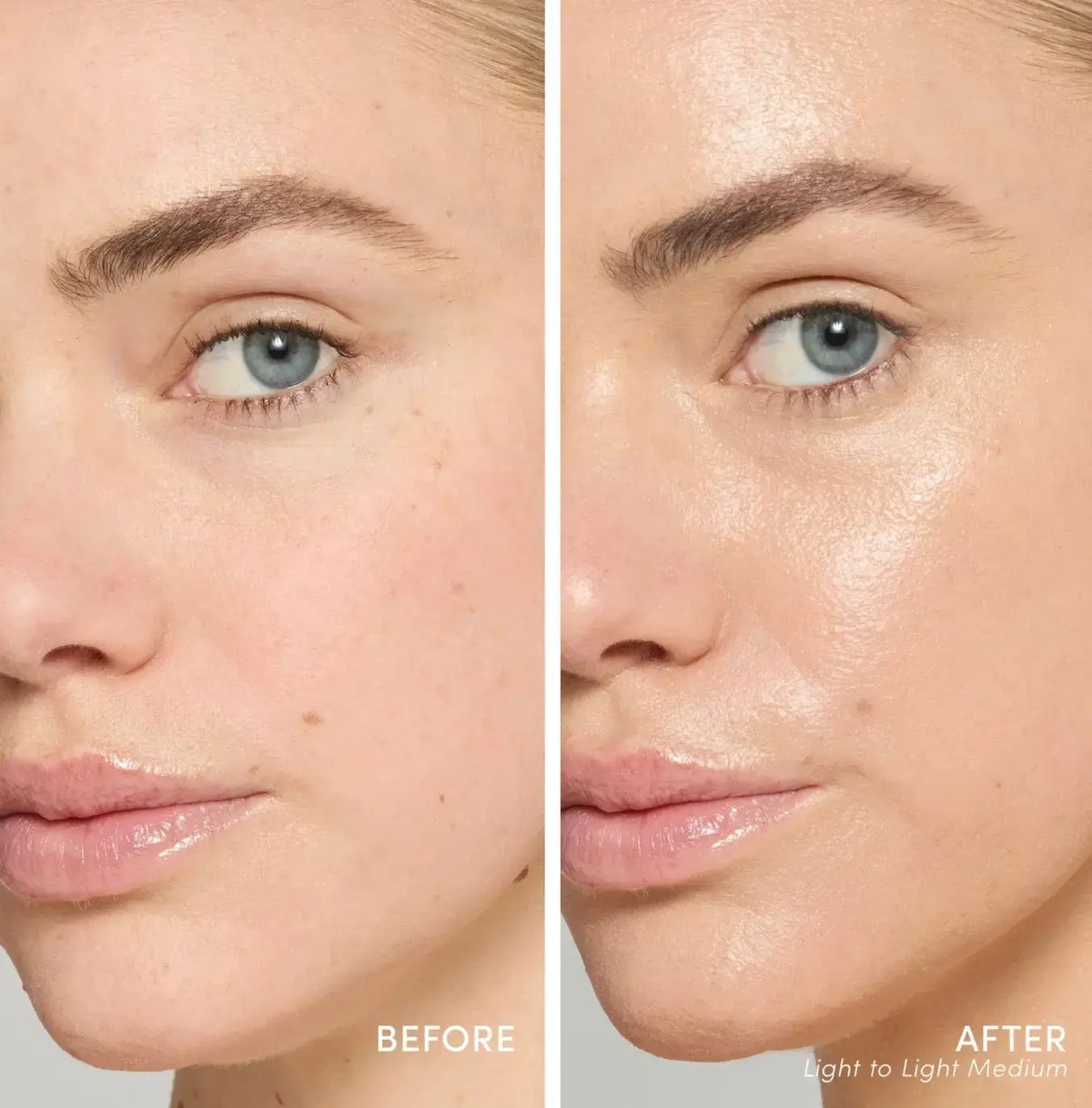 Jane Iredale Glow Fixation SPF 40 Sheer Tint Skin Enhancer in fair to light shade, providing a luminous, tinted skin finish
