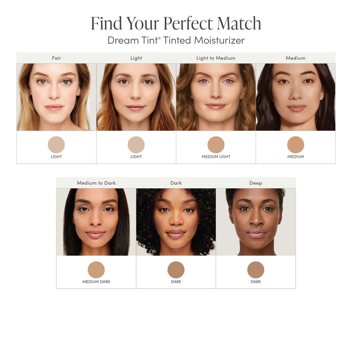 Jane Iredale Dream Tint Tinted Moisturizer SPF 15 foundation in light shade, showcasing smooth, natural-looking skin coverage.