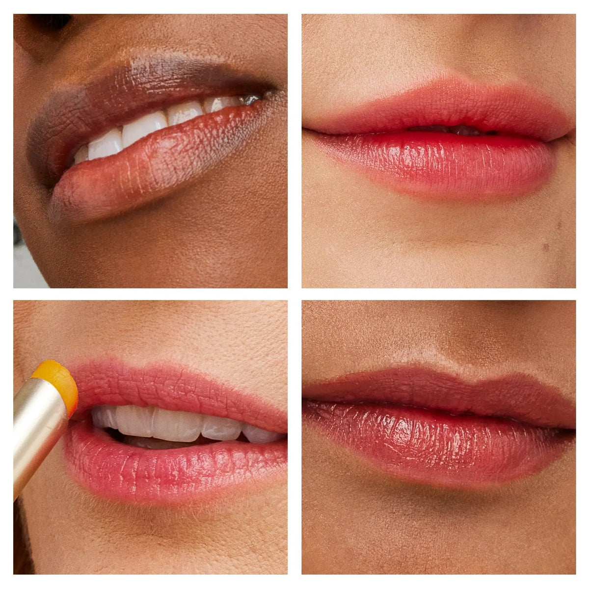 Jane Iredale Just Kissed Lip and Cheek Stain in Forever Pink, a lip balm and stain with a pink hue, shown in its sleek packaging.