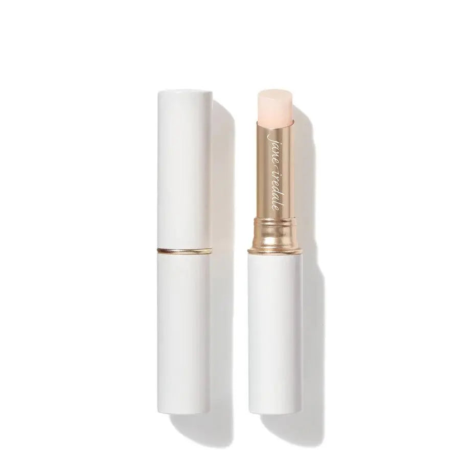 Jane Iredale Just Kissed Lip and Cheek Stain in Forever Pink, a versatile lip balm and cheek tint with a pink hue.