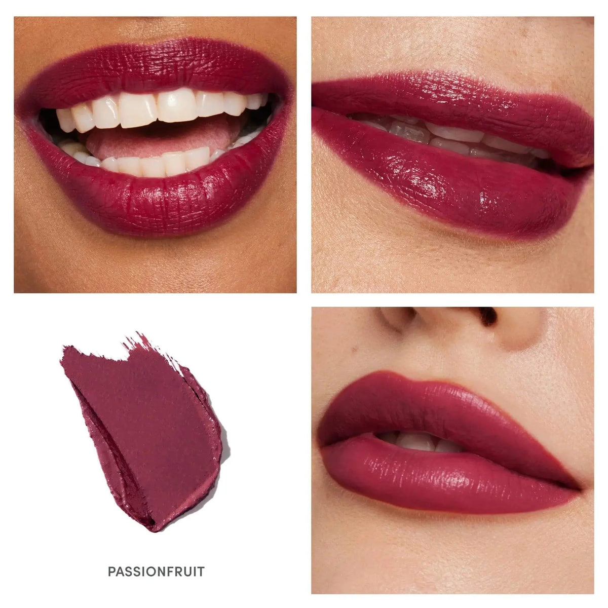 Jane Iredale ColorLuxe Hydrating Cream Lipstick in toffee shade, showcasing smooth, creamy texture and rich color on the lipstick bullet.
