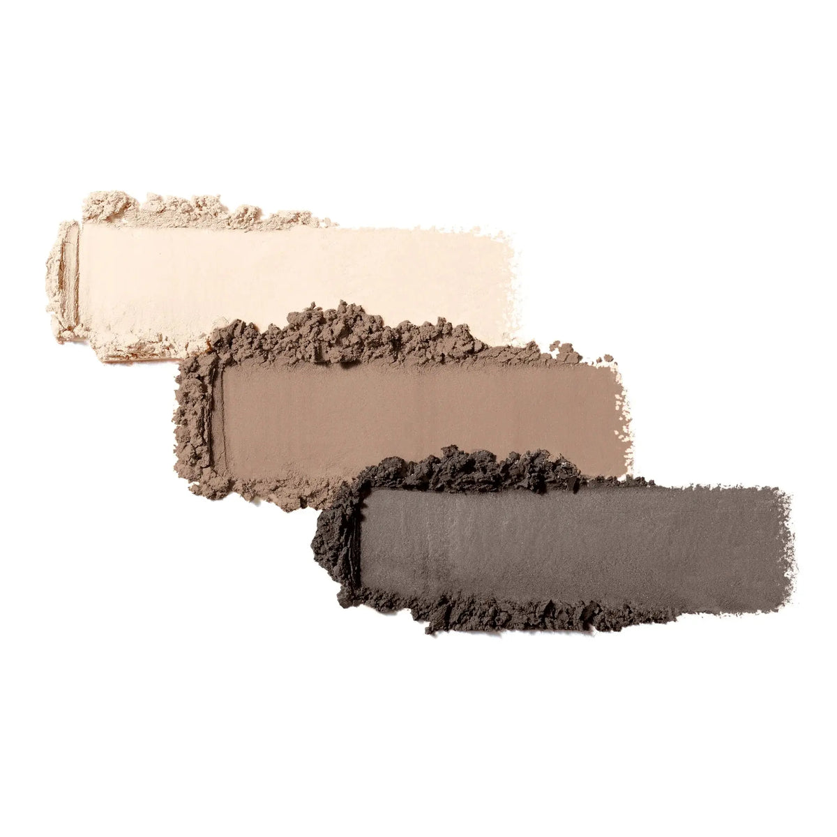 Jane Iredale PurePressed Eye Shadow Triple with three shades in brown and neutral tones for versatile eye makeup looks.