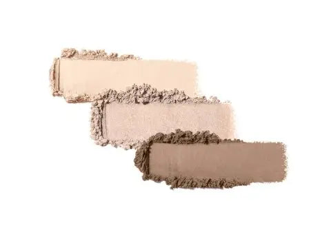 Jane Iredale PurePressed® Eye Shadow Triple with brown, beige, and taupe shades in a compact makeup palette.