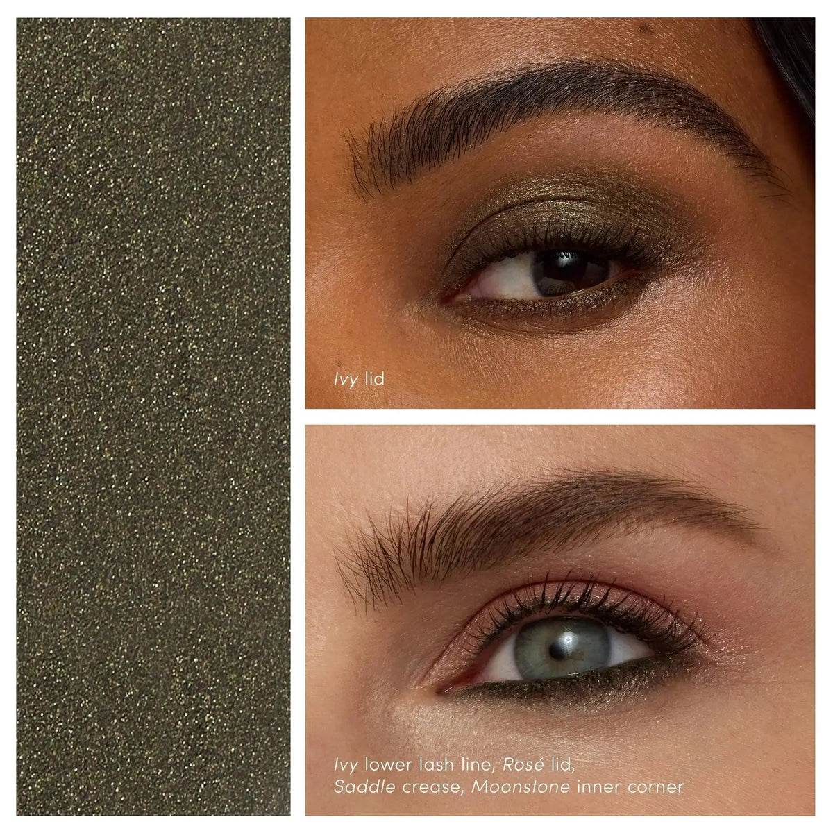 Jane Iredale ColorLuxe Eye Shadow Stick in saddle, showcasing a creamy makeup product with a smooth, blendable texture.