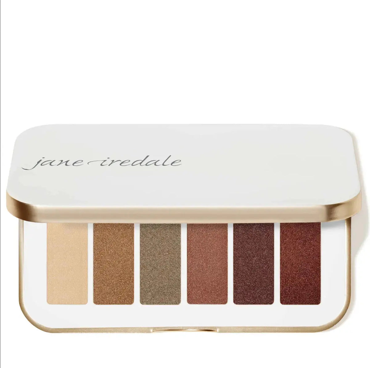 Jane Iredale PurePressed Eyeshadow Palette with naturally matte shades, featuring a variety of neutral eye shadow colors.