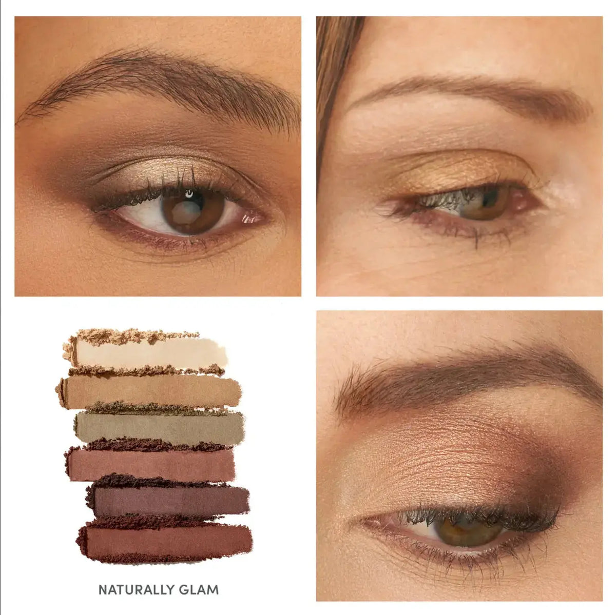 Jane Iredale PurePressed Eyeshadow Palette with naturally matte neutral shades in a sleek compact.