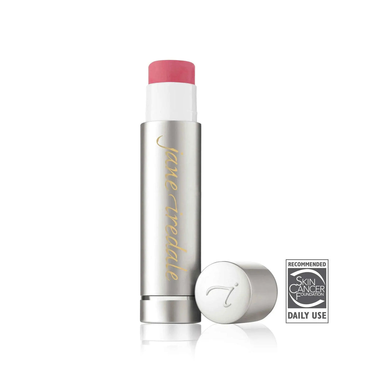 Jane Iredale LipDrink SPF 15 lip balm in a sheer, translucent tube, designed to moisturize and protect lips with SPF.