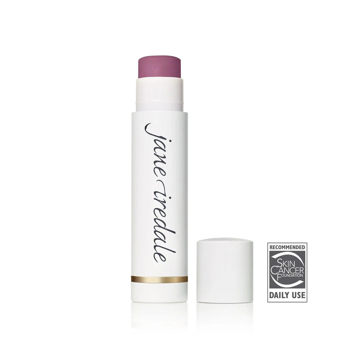 Jane Iredale LipDrink SPF 15 lip balm with sheer, translucent finish, shown in a close-up image.
