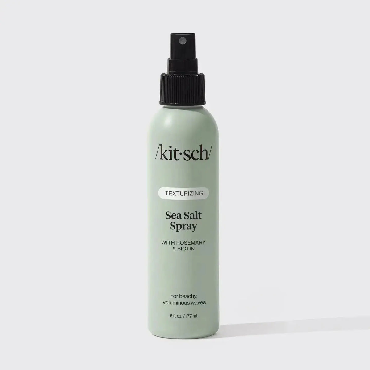 Kitsch Texturizing Sea Salt Spray for hair care, showing a spray bottle with sea salt formula for tousled, beachy hair textures.