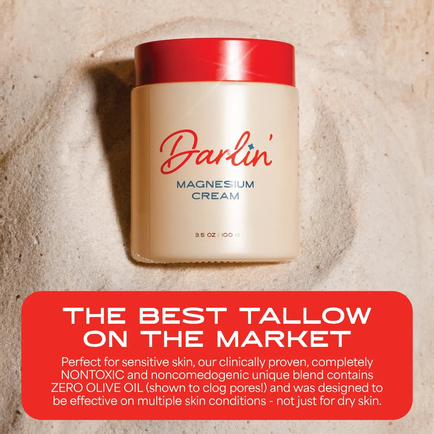 Magnesium Cream Tallow - Sprig Flower Co