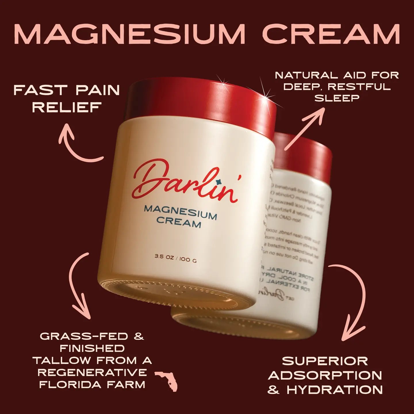 Magnesium Cream Tallow - Sprig Flower Co