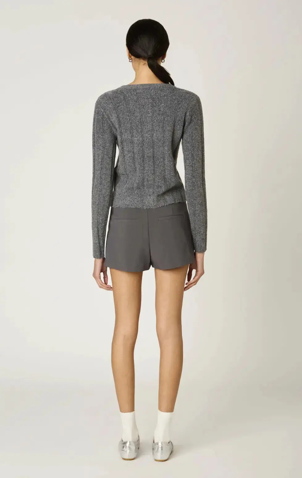 NIA Emery Cardigan in extra small size, soft knit sweater with long sleeves and open front, casual women's apparel.