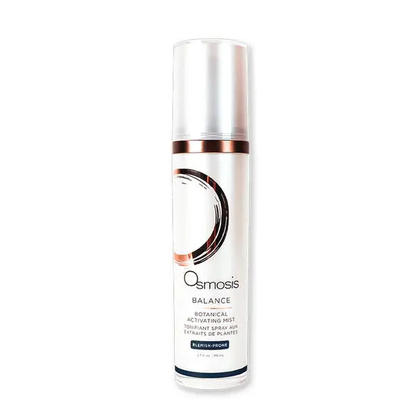 Osmosis Balance Activating Mist bottle with mist spray nozzle, showcasing the skincare product on a neutral background.