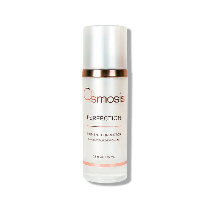 Osmosis Perfection Pigment Corrector skin care product bottle with applicator for evening out skin tone and reducing dark spots